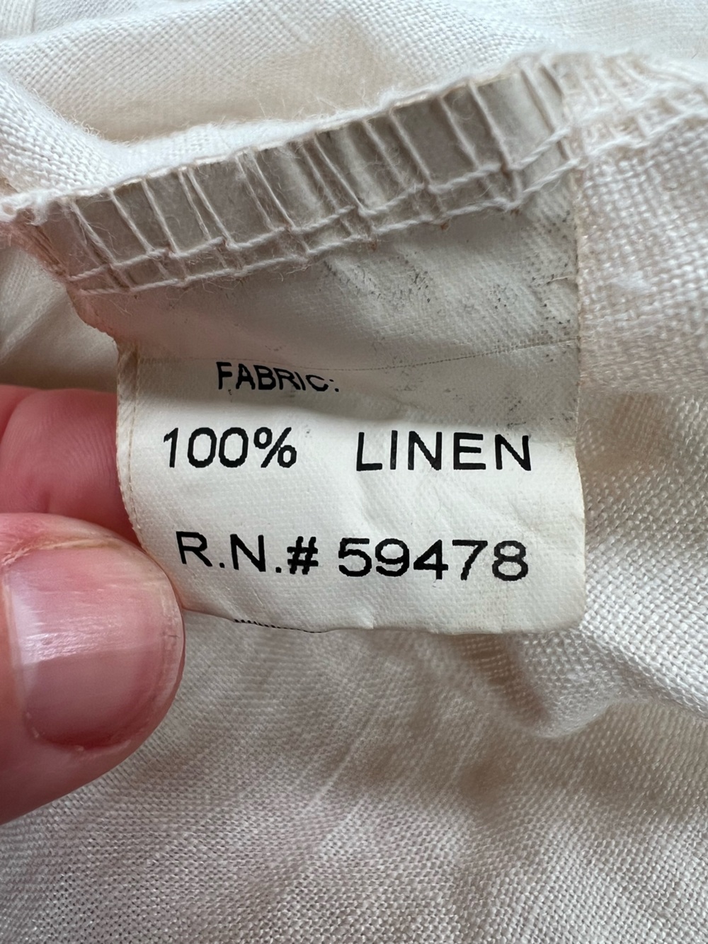 Bellambra Italian Linen Smocked Puff Sleeve Boho Dress Natural Beige size Small - Picture 7 of 9